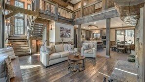 TV, fireplace, video games - The Otter Side - Pet Friendly | CreekFront | Mountain Modern Luxury (Epworth)