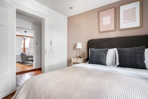 1 室のベッドルーム、アイロン / アイロン台、WiFi、ベッドシーツ