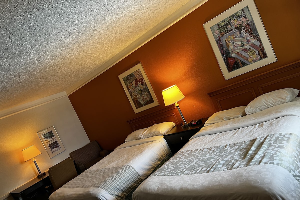 Classic Double Room, Accessible | Desk, laptop workspace, blackout drapes, iron/ironing board
