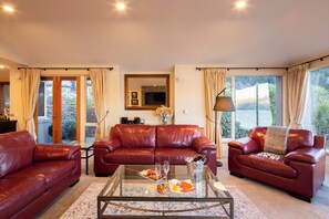 Smart-TV, Kamin, Bücher