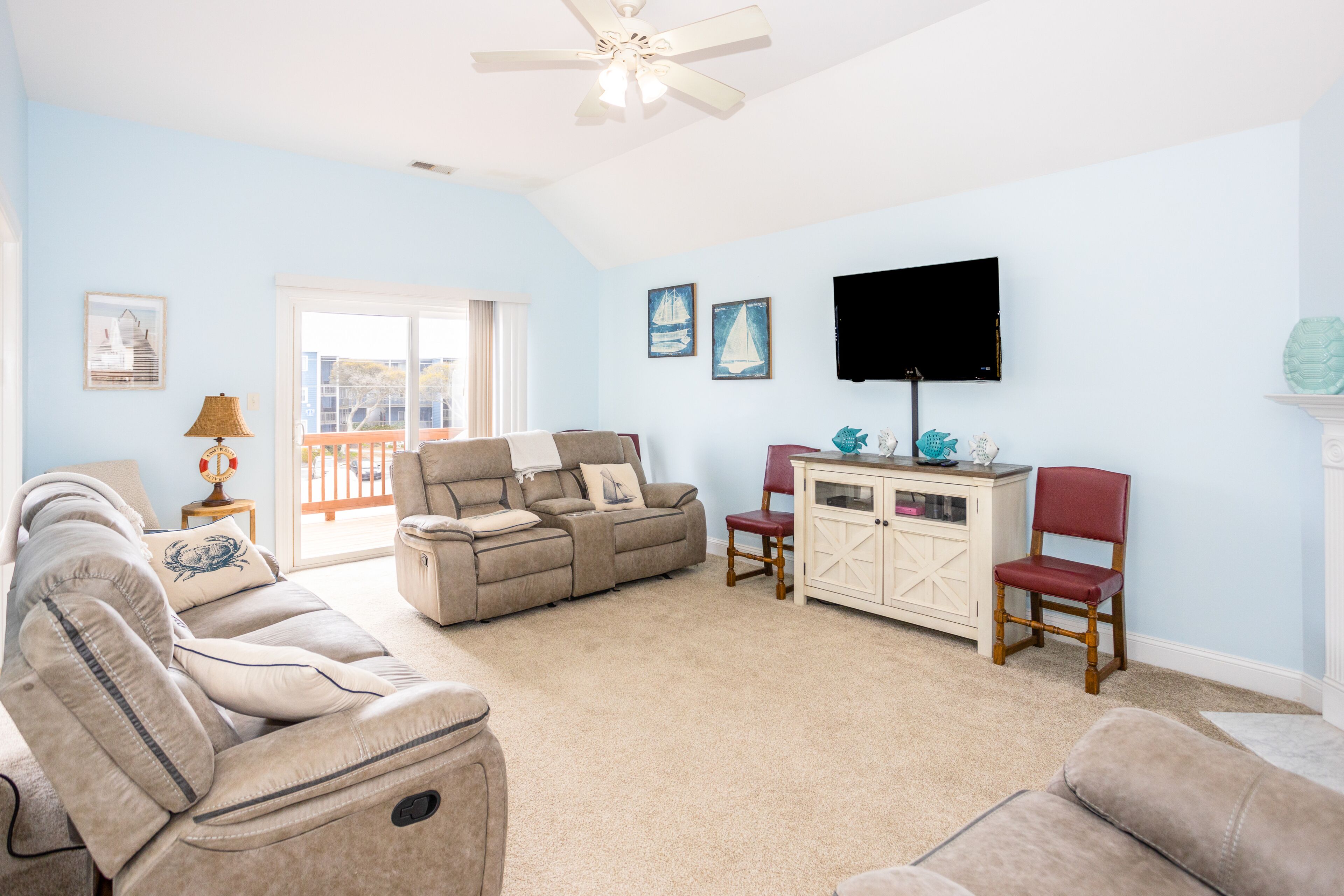 Ocean-view house near beach with 2 decks, AC, & W/D - dog-friendly