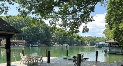 Inviting lakefront home with firepit, balcony & W/D - dog-friendly
