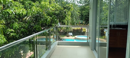 Superior Room, 1 King Bed, Balcony, Pool View | Terrace/patio