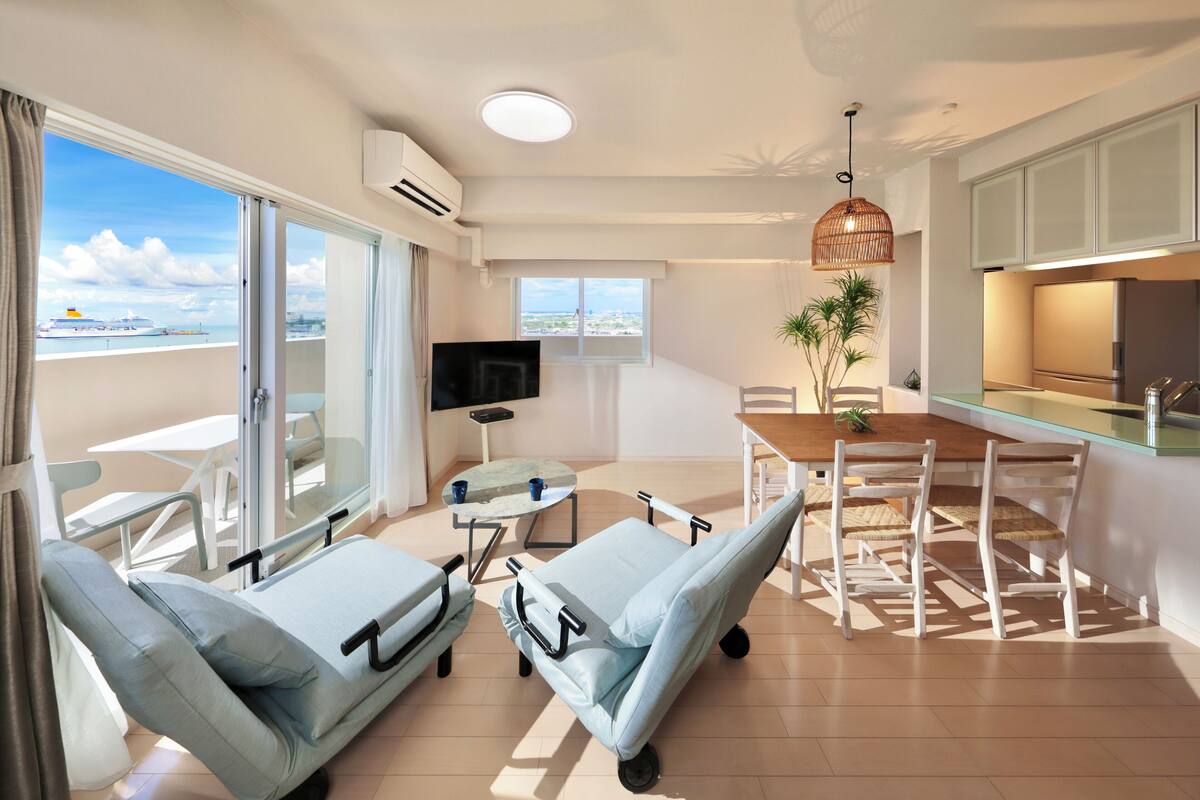 Apartment, Nichtraucher, Meerblick (Japanese Style room) | 1 Schlafzimmer, hochwertige Bettwaren, Daunenbettdecken