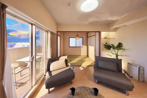 Apartment, Nichtraucher, Stadtblick (Japanese Style room) | Hochwertige Bettwaren, Daunenbettdecken, individuell dekoriert