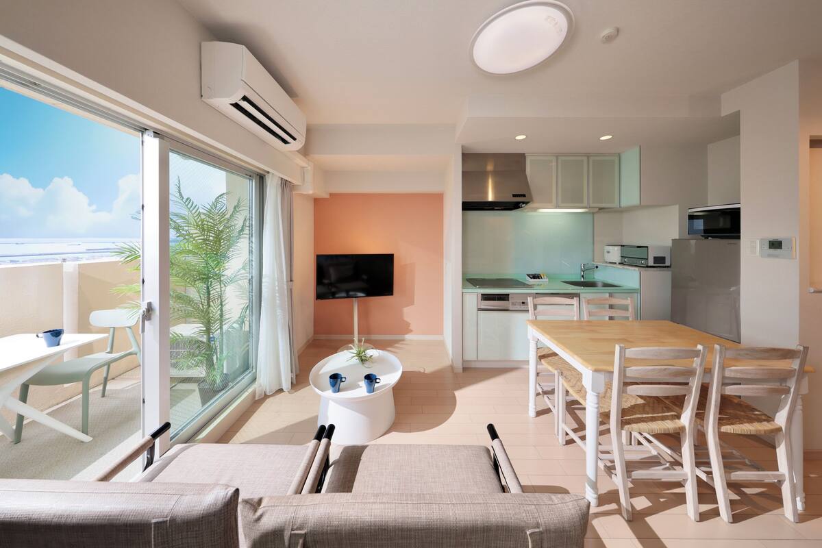 Apartment, Nichtraucher, Meerblick | 1 Schlafzimmer, hochwertige Bettwaren, Daunenbettdecken