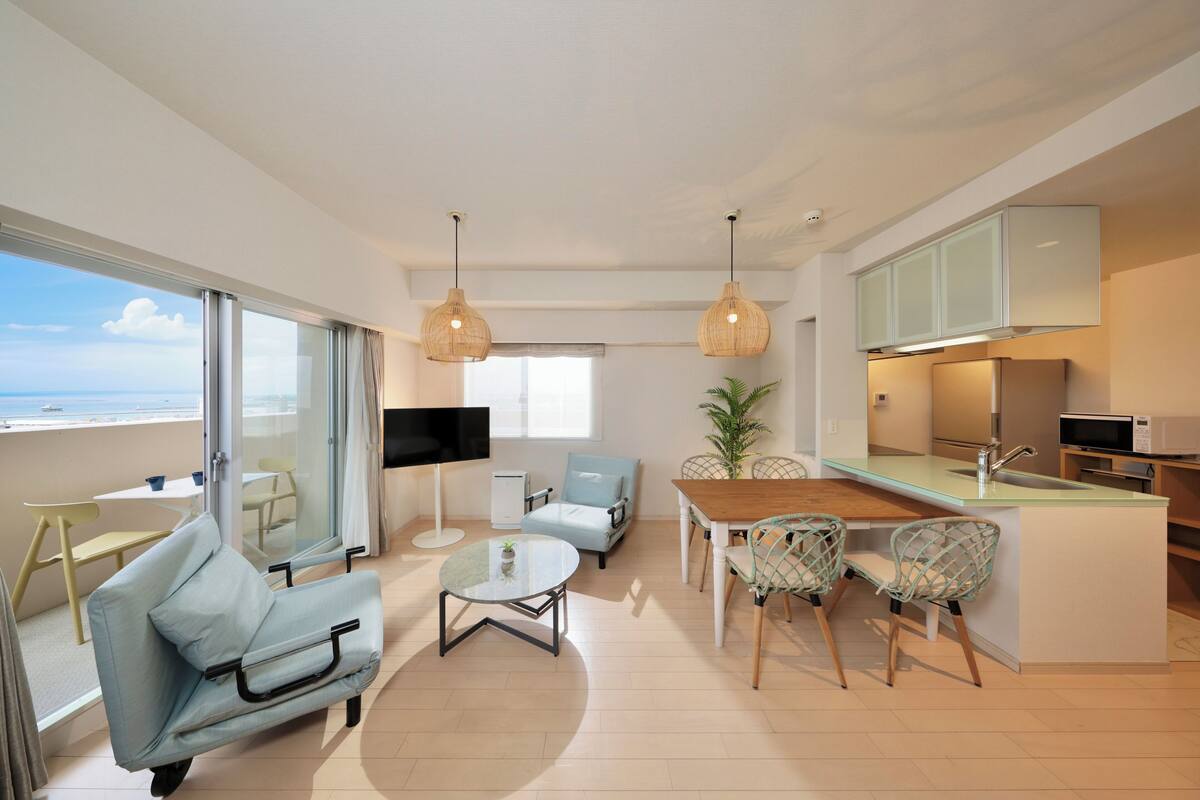 Standard-Apartment, 2 Schlafzimmer, Nichtraucher, Meerblick | 1 Schlafzimmer, hochwertige Bettwaren, Daunenbettdecken