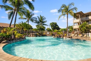 Et oppvarmet basseng