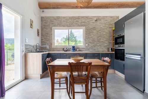 Cosy holiday home with pool