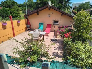 Outdoor dining - Country B&B and Spa Near the Sea 4🌟🌟🌟🌟 (recently acquired) (Fécamp)