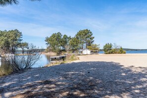 Vlak bij het strand