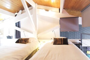 2 makuuhuonetta, silitysrauta/-lauta, ilmainen Wi-Fi, vuodevaatteet