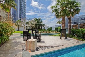 Indoor pool, outdoor pool