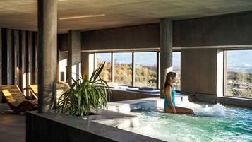 Indoor pool, seasonal outdoor pool