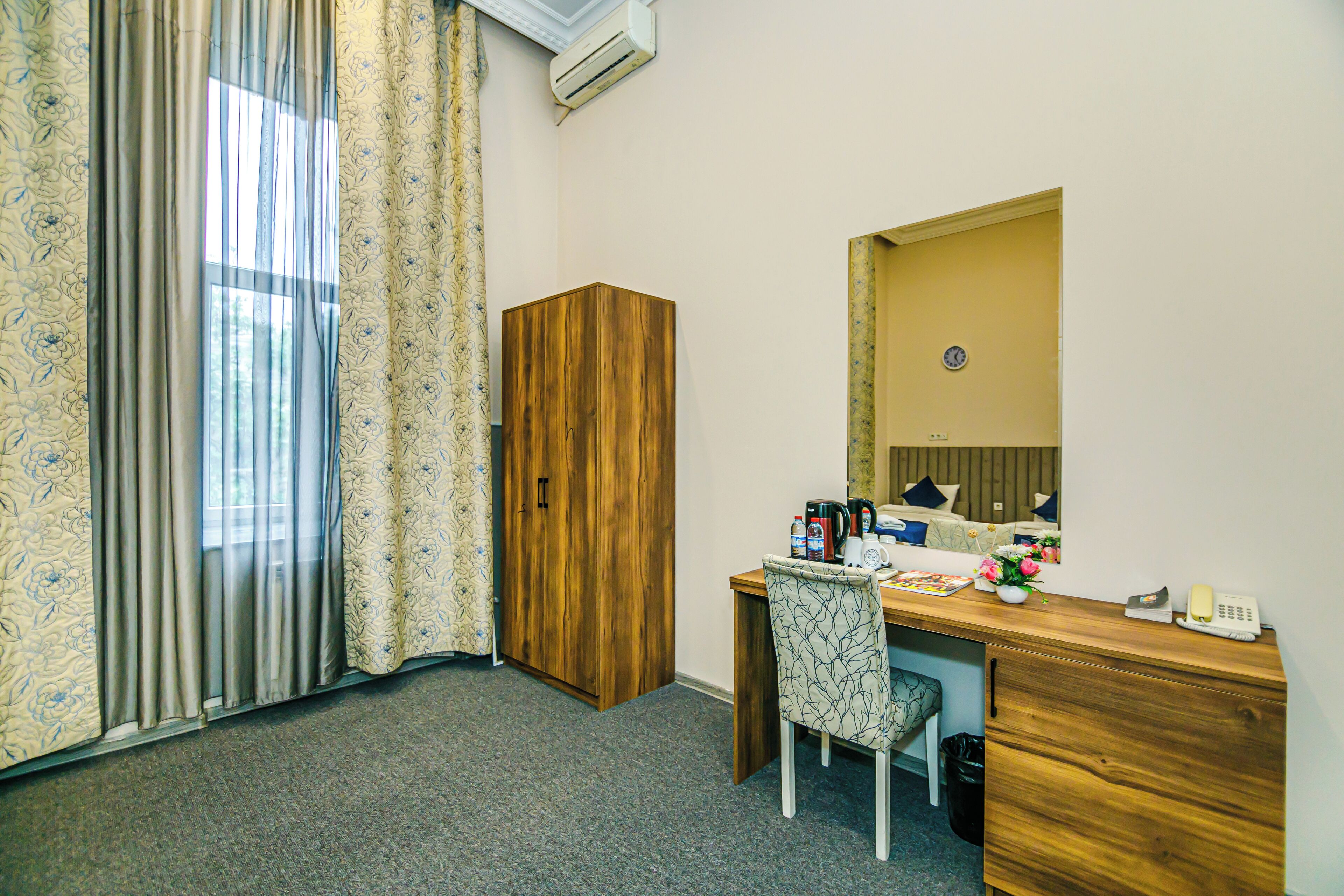 Standard Double or Twin Room | Free minibar items, in-room safe, desk, laptop workspace