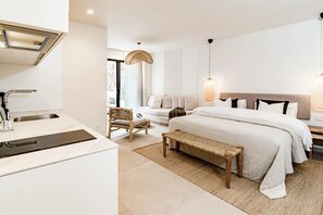 1 habitación, tabla de planchar con plancha, wifi y ropa de cama