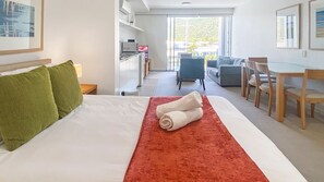 1 bedroom, iron/ironing board, Internet, bed sheets