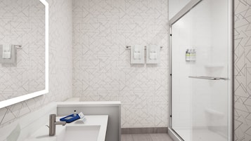 Free toiletries, hair dryer, towels, soap