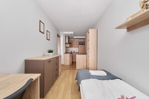 Apartment, 1 Bedroom, Kitchen | 1 bedroom, bed sheets - Wyszyńskiego With AC by Renters (Wroclaw)