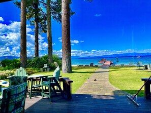 Terrace/patio - Lakefront Legacy luxury Lake Tahoe Estate Camp Richardson luxe01 (South Lake Tahoe)