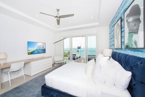 3 bedrooms, desk, iron/ironing board, travel cot