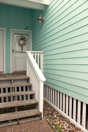 Exterior detail - Bayfront canal side condo (Rockport)