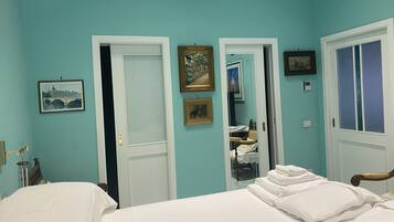 2 bedrooms, desk, iron/ironing board, travel crib