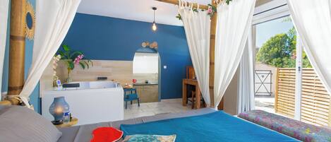 1 bedroom, iron/ironing board, travel crib, free WiFi