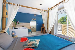 1 dormitorio, tabla de planchar con plancha, cuna de viaje y wifi gratis