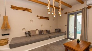 Villa – deluxe, 1 soverom | Oppholdsområde