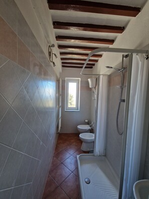 Douche, sĂšche-cheveux, bidet