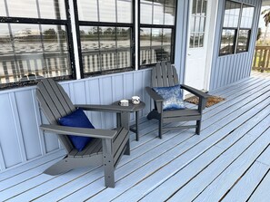 Terrace/patio - Reel House | 2BR/2BA Bay Cottage | Sleeps 5 | Pet-Friendly Renovated Retreat (Gulf Shores)