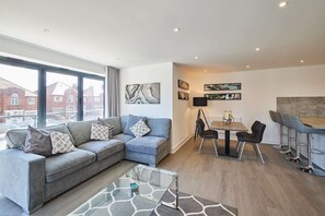 TV, DVD player, offices