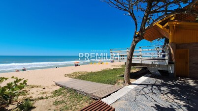 Flat pé na areia com vista internet e ar