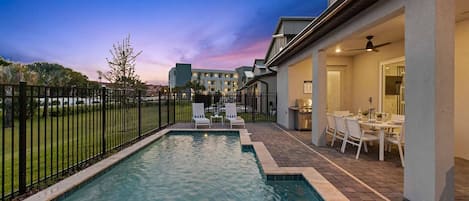 A heated pool