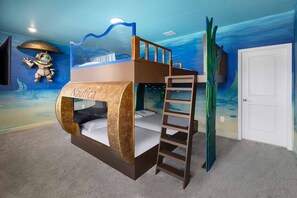 5 bedrooms, iron/ironing board, travel crib, WiFi