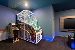 Children’s area - Mimosa Manor | Brand New Beachfacing Home w PVT Pool, Theater, Arcade, & More (Melbourne Beach)