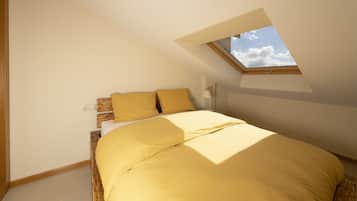1 slaapkamer, geluiddichte muren, wifi, beddengoed