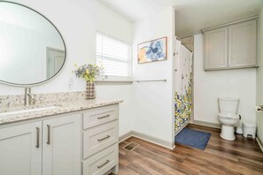 Hair dryer, towels, soap, toilet paper - Sunshine Terrace 2BR, perfect for business travel! (Amarillo)