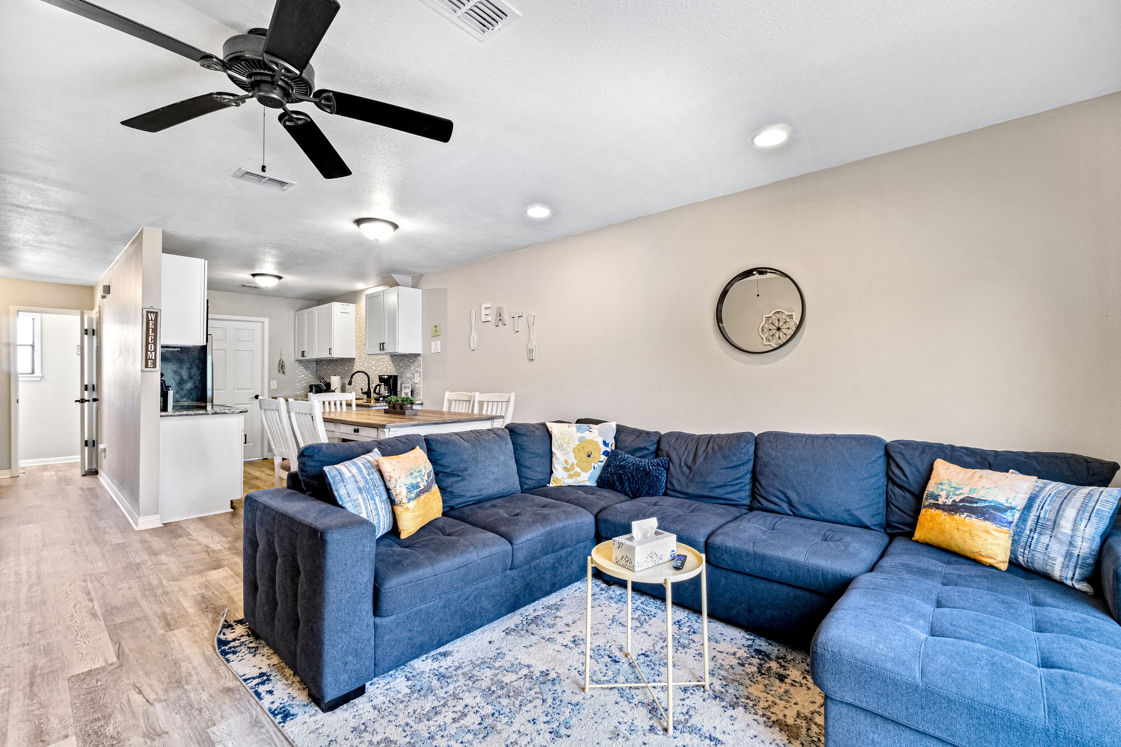 Dog-friendly townhome with private deck, charming interior, washer/dryer & AC