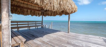 Beachfront suite with reef views - pool, bikes, canoes, dock, and grill access