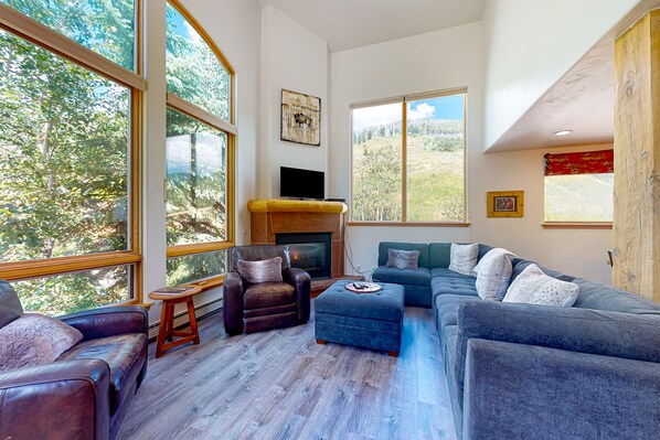 Télévision, cheminée