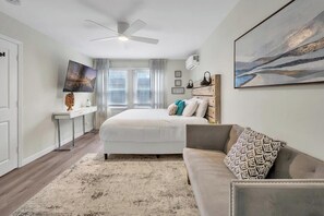 1 habitación, tabla de planchar con plancha, wifi gratis y ropa de cama 