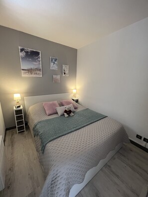 2 slaapkamers, een strijkplank/strijkijzer, gratis wifi, beddengoed