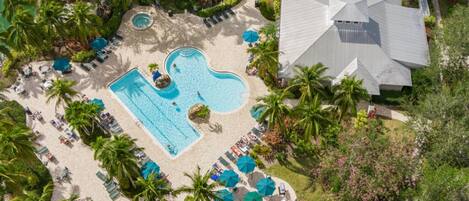 Piscine extérieure, piscine chauffée