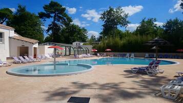 Indoor pool, seasonal outdoor pool