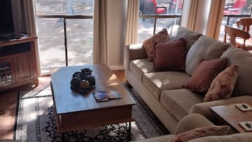 Een televisie, een dvd-speler en boeken