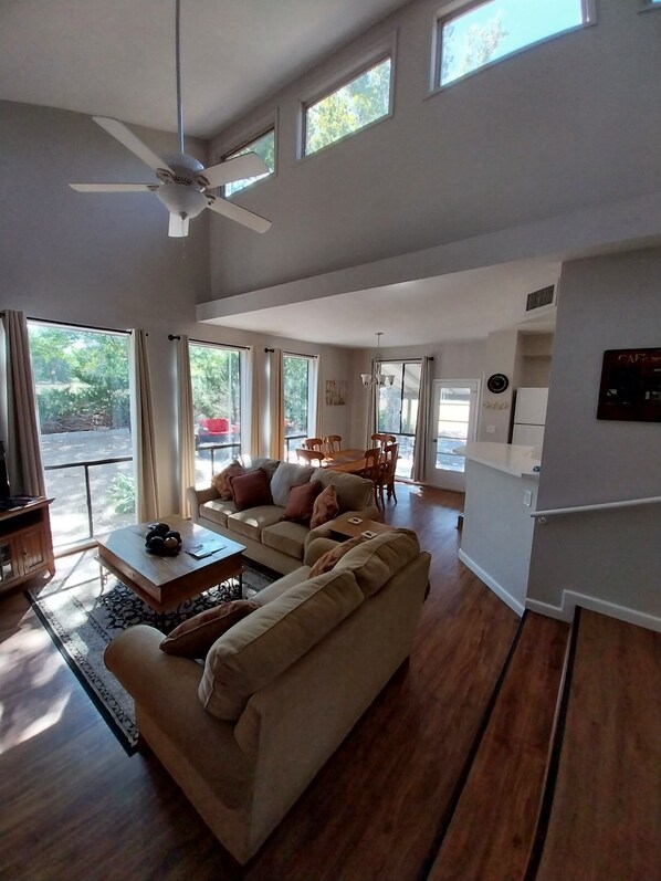 TV, DVD player, books