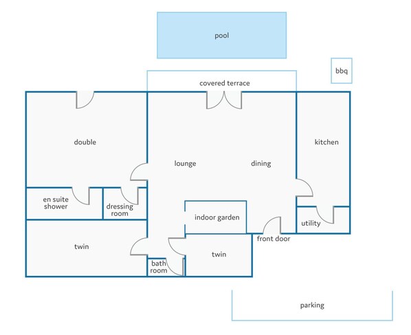 Floor plan - Villa Flamingo by Villa Plus (Playa Blanca)