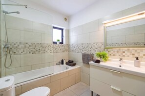 Hair dryer, towels